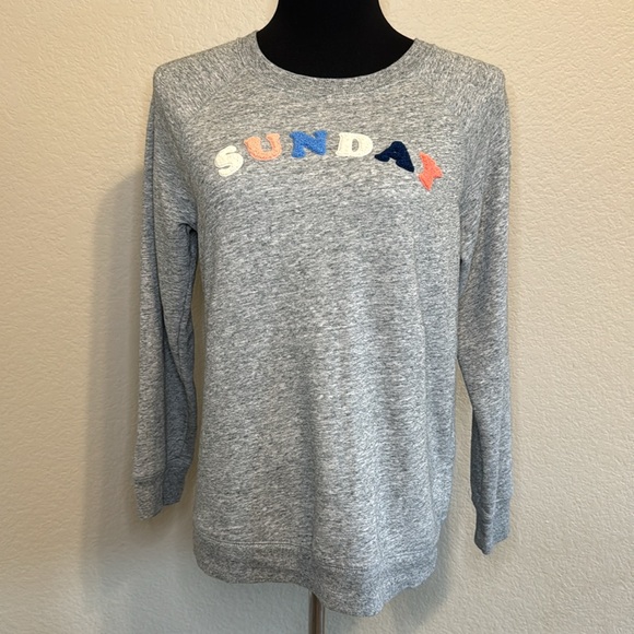 Old Navy Sweaters - Old Navy Grey Sunday Pullover Sweatshirt - S